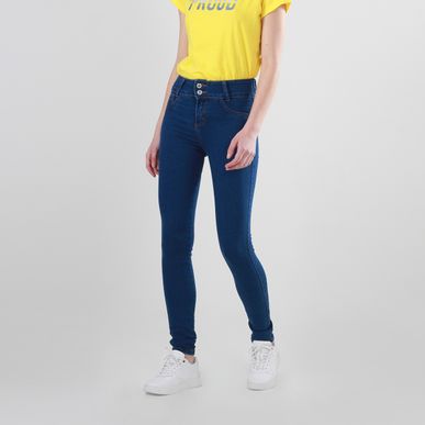 Jean tiro medio bota skinny