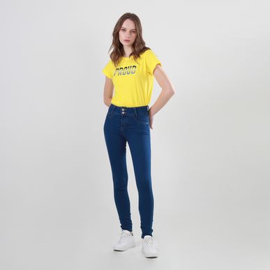 Jean tiro medio bota skinny