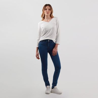 Jean tiro medio bota skinny