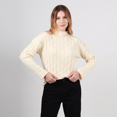 Sweater cuello alto manga larga