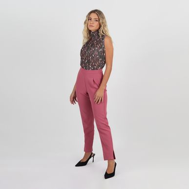 Pantalon tiro alto bota recta