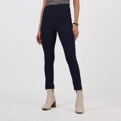 Pantalon Azul tiro alto bota skinny