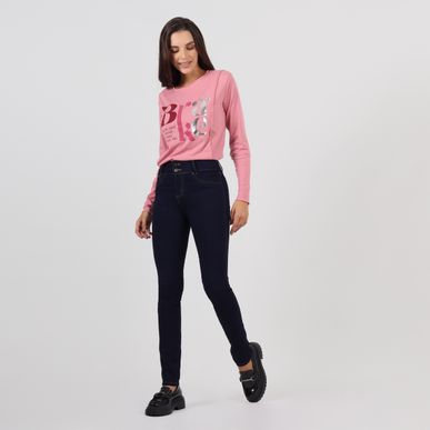 Jean tiro medio bota skinny