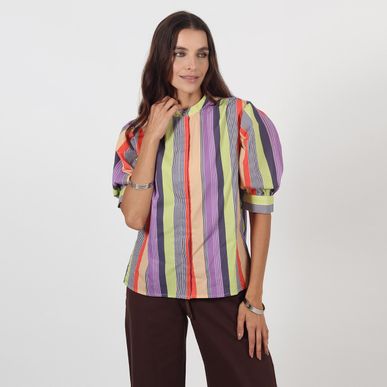 Blusa cuello neru manga 3cuartos