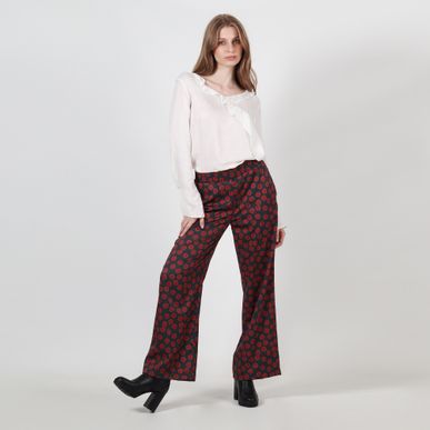 Blusa cuello V manga larga