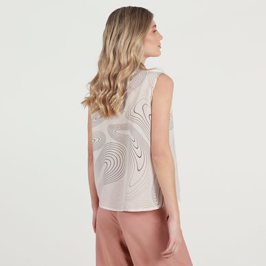 Blusa cuello neru manga sisa