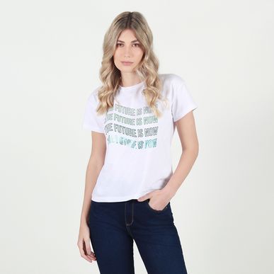 Camiseta cuello redondo manga corta