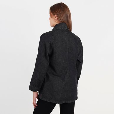 Chaqueta Tipo Blazer Denim Negro