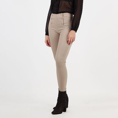 Pantalon tiro alto bota skinny