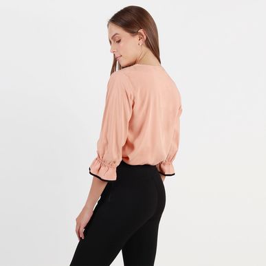 Blusa cuello redondo manga 3cuartos