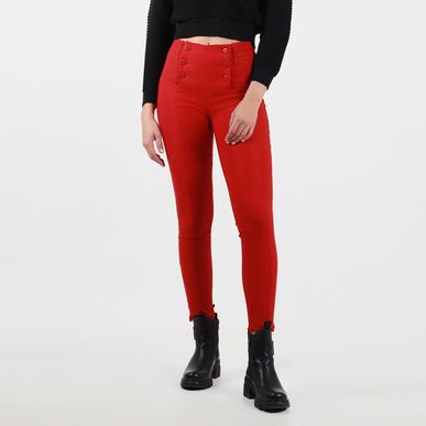 Pantalon tiro alto bota skinny