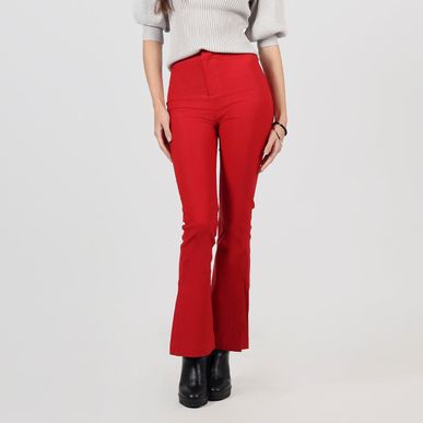 Pantalon tiro alto bota flare