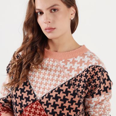 Sweater cuello redondo manga larga