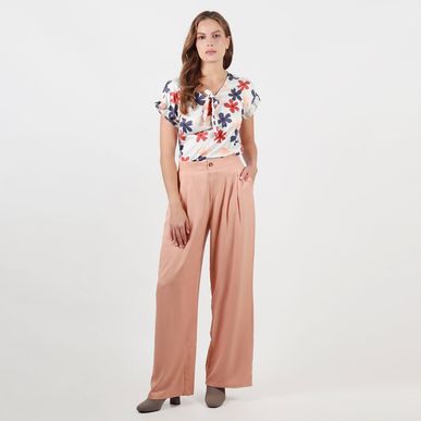 Pantalon tiro alto bota flare