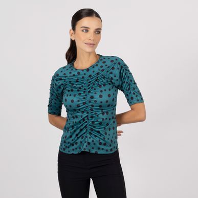 Camiseta cuello neru manga 3cuartos