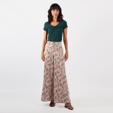 Pantalon Tiro Alto Bota Flare