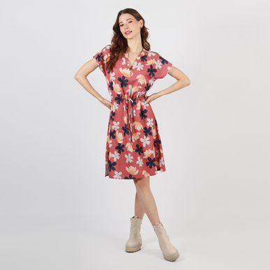 Vestido Cuello Neru Manga Corta