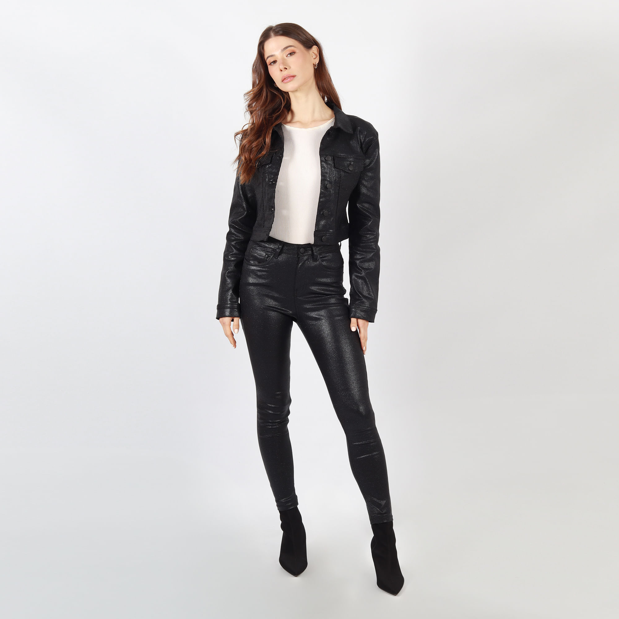 chaqueta manga corta mujer