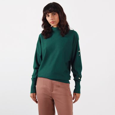 Sweater Cuello Alto Manga Larga