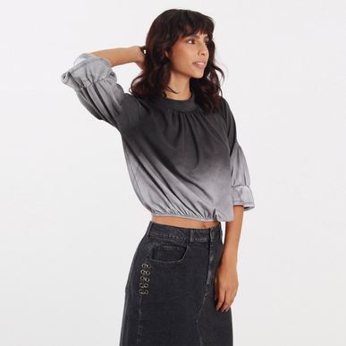 Blusa Cuello Redondo Manga 3cuartos