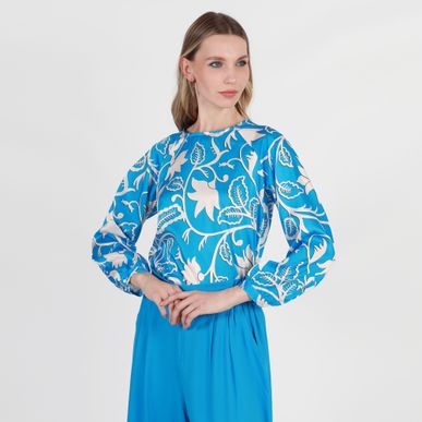 Blusa Cuello Redondo Manga Ranglan