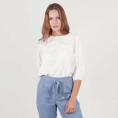 Blusa Cuello Redondo Manga 3cuartos