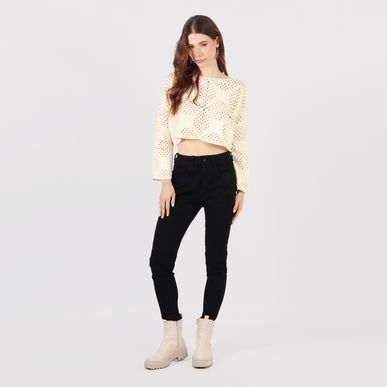 Jean Diva Tiro Medio Bota Skinny