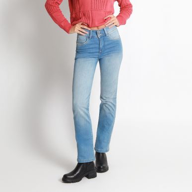 Jean Wonder Tiro Medio Bota Recta