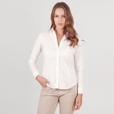 Camisa Cuello Camisero Manga Larga