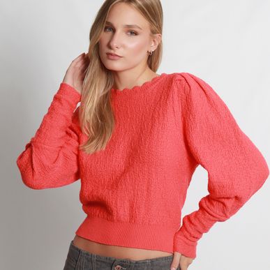 Sweater Cuello Redondo Manga Larga