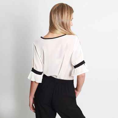 Blusa Cuello Redondo Manga 3Cuartos