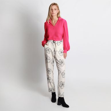 Pantalon Tiro Alto Bota Flare