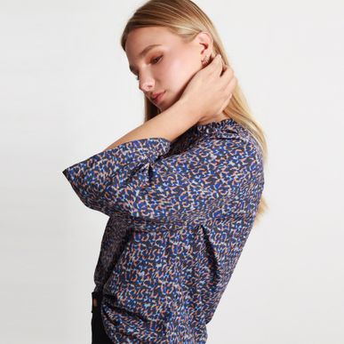 Blusa Cuello Redondo Manga 3Cuartos