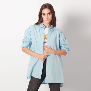 Camisa Cuello Camisero Manga Larga