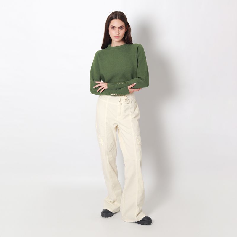 pantalon blanco para mujer