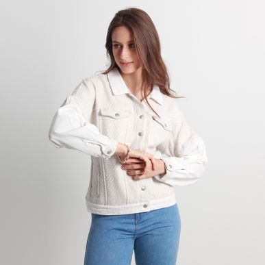 Chaqueta Manga Rodada Larga Cuello Sport