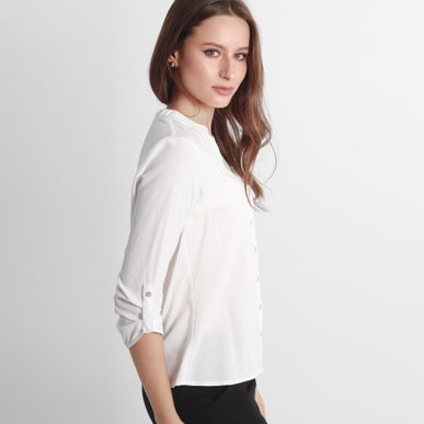 Blusa Cuello V Neru Manga 3cuartos
