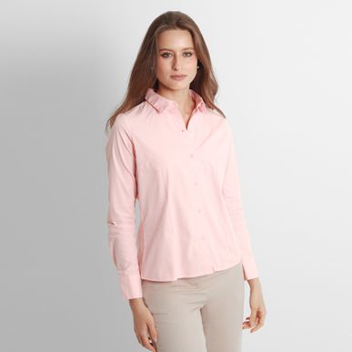 Camisa Cuello Camisero Manga Larga