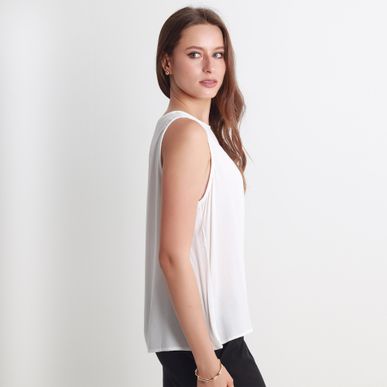 Blusa Cuello Redondo Manga Sisa