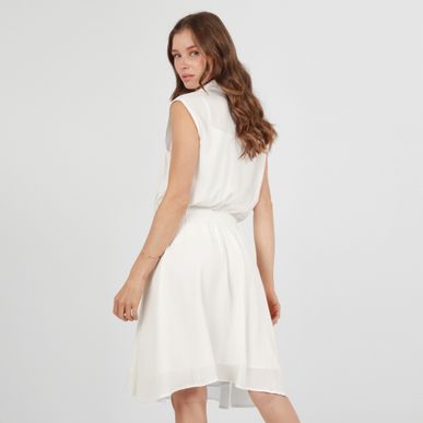 Vestido Cuello Camisero Manga Sisa