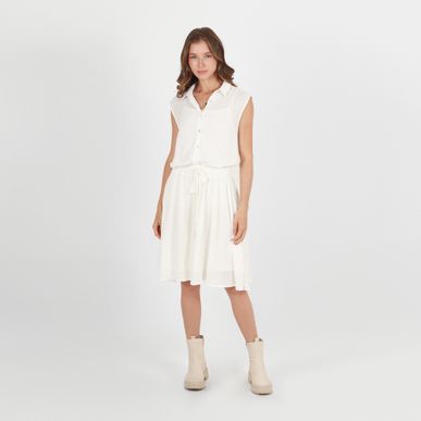 Vestido Cuello Camisero Manga Sisa