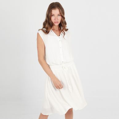 Vestido Cuello Camisero Manga Sisa