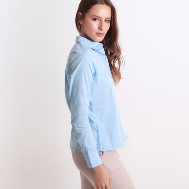 Camisa Cuello Camisero Manga Larga