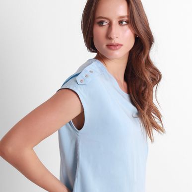 Blusa Cuello Redondo Manga Corta
