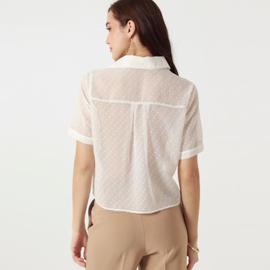 Blusa Cuello V Sport Manga Corta