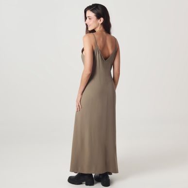 Vestido Largo Manga Sisa