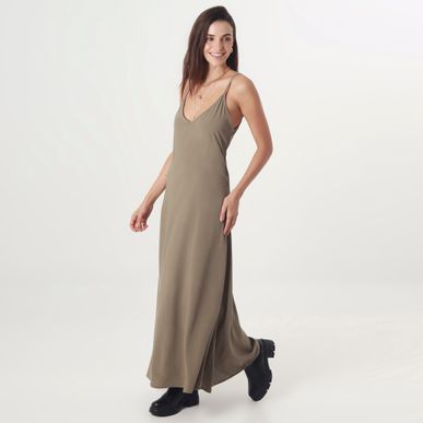 Vestido Largo Manga Sisa