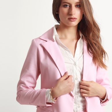 Chaqueta Cuello Solapa Manga Larga