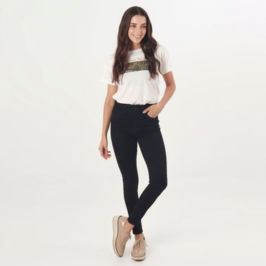 Jean Muse Tiro Medio Bota Skinny