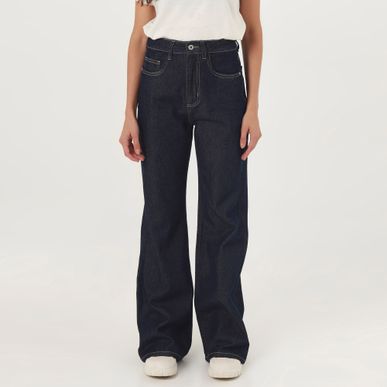 Jean Mom Tiro Alto Bota Flare